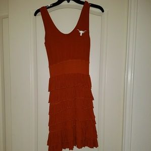 Texas longhorns burnt orange dress